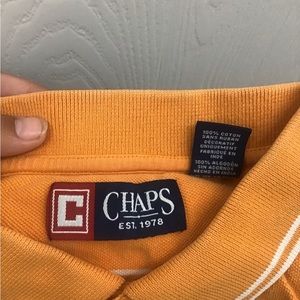 Orange chaps Ralph Lauren polo
